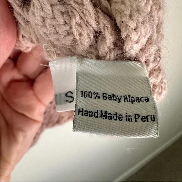 ULLA JOHNSON Baby Alpaca Mock Neck Pink Sweater SZ S - Picture 4 of 7